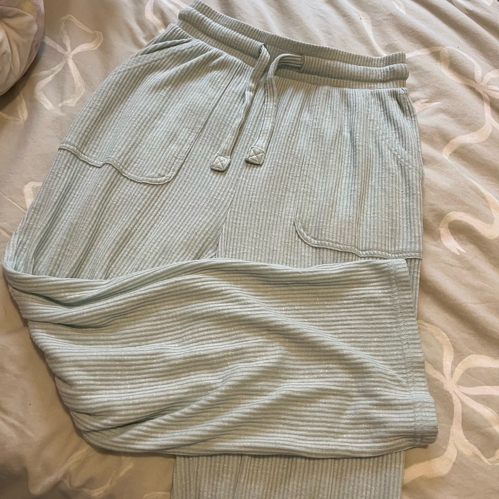Gymshark mint ribbed jogger athlesiure pants